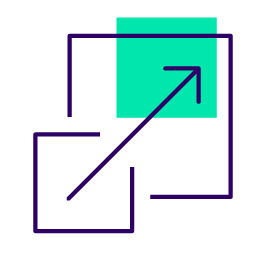 scale icon green shape